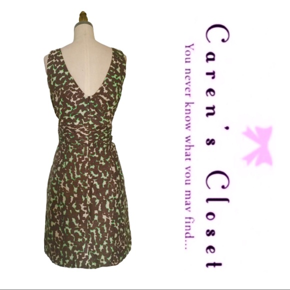 Nanette Lepore Leopard Linen Faux Wrap Dress - Picture 3 of 5